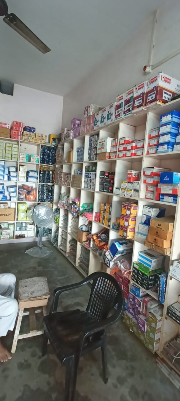 Product shelves stocked with electricals