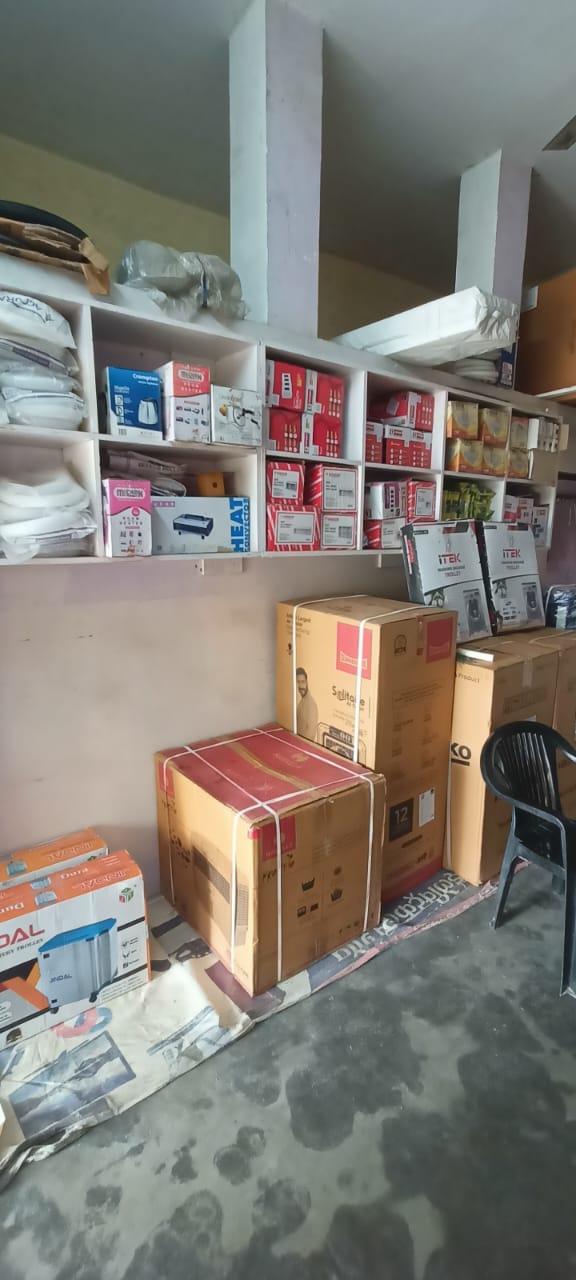 Home appliances on display